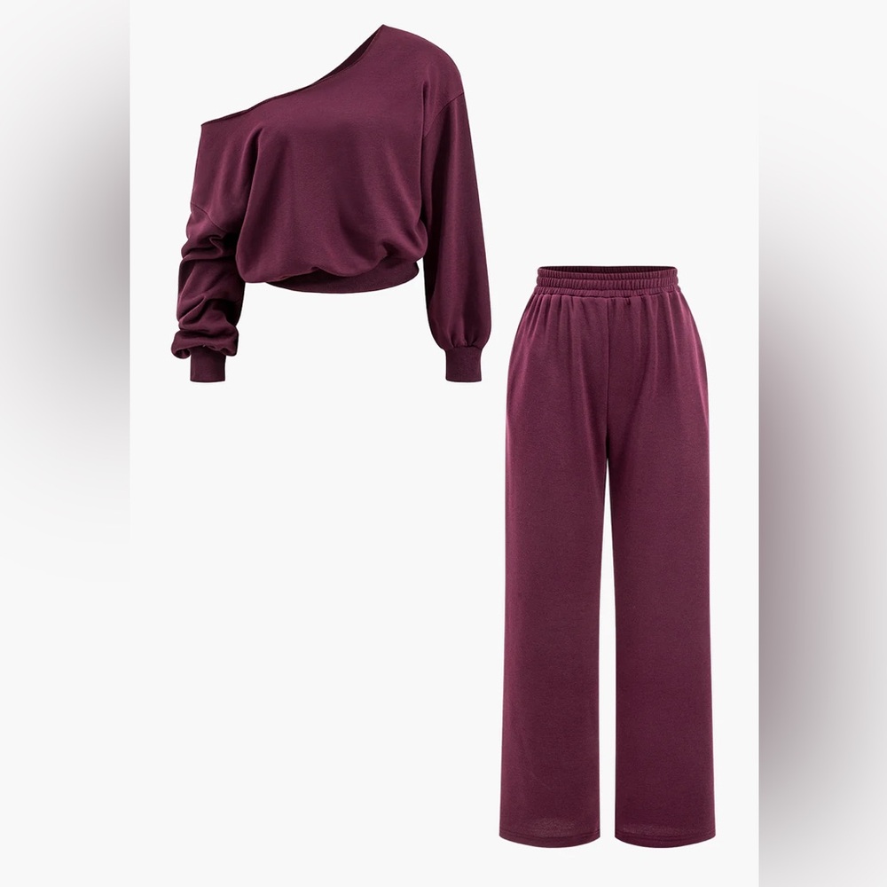 Micas Asymmetric Top And Pants Set